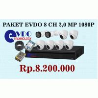 Paket EVDO 8 Channel 2,0 Megapixel 1080p